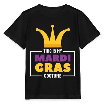 Dit is mijn Mardi Gras kostuum - Stanley/Stella Kinder-T-shirt MINI CREATOR  - zwart - Voor - Mikhail (115cm)