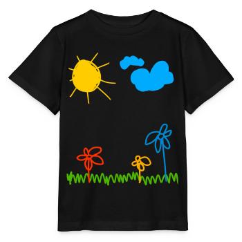 Peindre les enfants - T-shirt bio MINI CREATOR Stanley/Stella Enfant - noir - Devant - Mikhail (115cm)