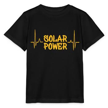 Solar Herzschlag - Stanley/Stella Kinder T-Shirt MINI CREATOR  - Schwarz - Vorne - Mikhail (115cm)