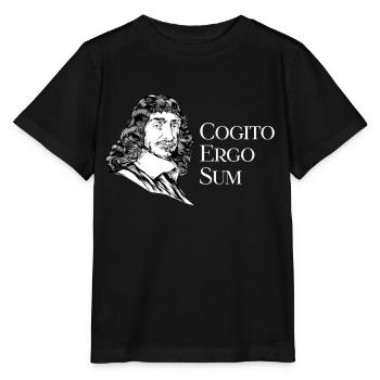 Cogito Ergo Sum - Latin saying by Descartes - Stanley/Stella MINI CREATOR Kids’ T-Shirt - black - Front - Mikhail (115cm)