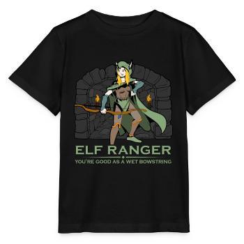 D20 Rpg Character - Eleven Rangers - Stanley/Stella MINI CREATOR Kids’ T-Shirt - black - Front - Mikhail (115cm)