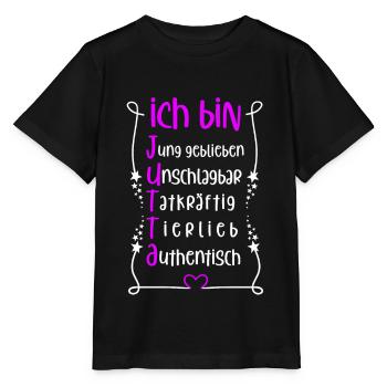 Für den besten Menschen - Ich bin Jutta - Stanley/Stella Kinder T-Shirt MINI CREATOR  - Schwarz - Vorne - Mikhail (115cm)