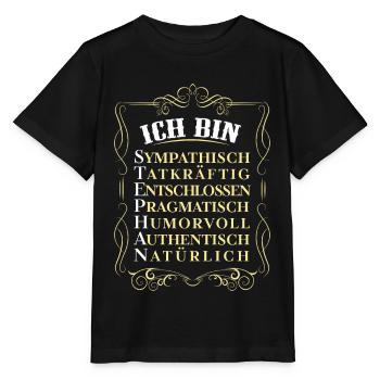 Pour la meilleure personne - Je suis Stephan - T-shirt bio MINI CREATOR Stanley/Stella Enfant - noir - Devant - Mikhail (115cm)