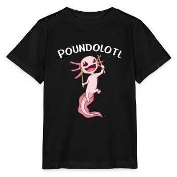 Pound Fitness - Poundolotl - Stanley/Stella MINI CREATOR Kids’ T-Shirt - black - Front - Mikhail (115cm)
