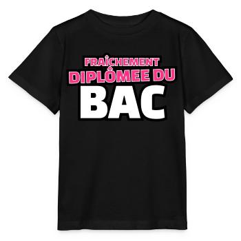 fraîchement diplomée du bac - T-shirt bio MINI CREATOR Stanley/Stella Enfant - noir - Devant - Mikhail (115cm)