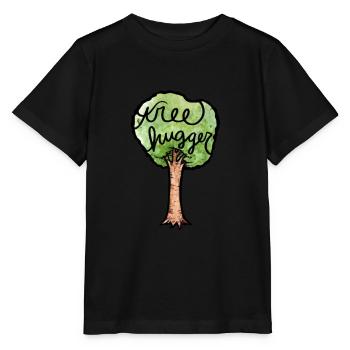 tree hugger - Stanley/Stella MINI CREATOR Kids’ T-Shirt - black - Front - Mikhail (115cm)
