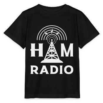 Radio HAM Operator Amateur Radio Antenne Cadeau - T-shirt bio MINI CREATOR Stanley/Stella Enfant - noir - Devant - Mikhail (115cm)