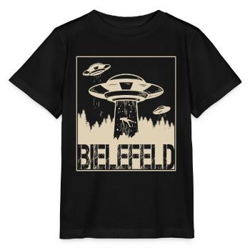 Bielefeld Verschwörung OWL Bielefeld Sprüche - Stanley/Stella Kinder T-Shirt MINI CREATOR  - Schwarz - Vorne - Mikhail (115cm)
