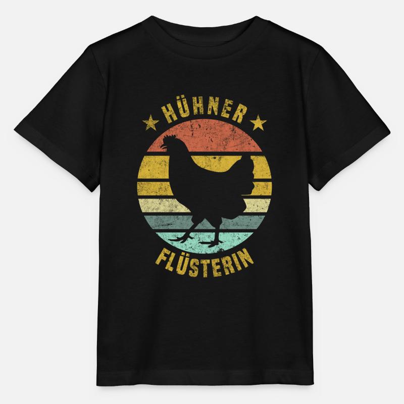 Hühnerflüsterin - Chicken Design - Stanley/Stella Kinder T-Shirt MINI CREATOR  - Schwarz