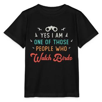 Birdwatching Those People Who Watch Birds Watcher - Stanley/Stella Kinder T-Shirt MINI CREATOR  - Schwarz - Vorne - Mikhail (115cm)
