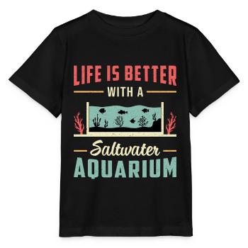 Eau salée Aquarium Aquaristique Aquaristique Cadeau - T-shirt bio MINI CREATOR Stanley/Stella Enfant - noir - Devant - Mikhail (115cm)