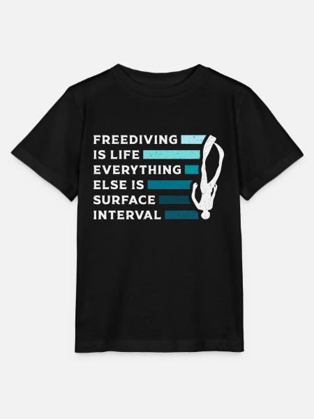 Apnoe Freitaucher Freitauchen Tauchen Geschenk - Stanley/Stella Kinder T-Shirt MINI CREATOR  - Schwarz