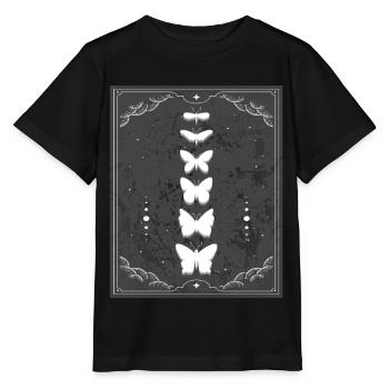 Monarch Butterfly Soft Grunge Esthétique - T-shirt bio MINI CREATOR Stanley/Stella Enfant - noir - Devant - Mikhail (115cm)