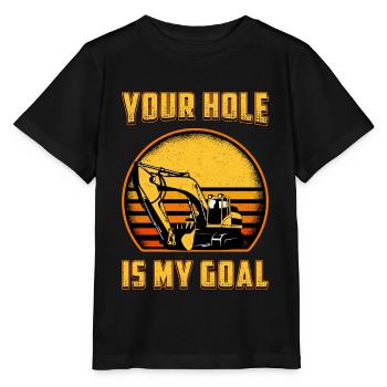 Excavator Construction Worker Excavator Driver Excavator Gift - Stanley/Stella MINI CREATOR Kids’ T-Shirt - black - Front - Mikhail (115cm)