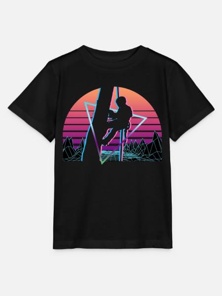 Arborist Vaporwave Aesthetic Retro - Stanley/Stella Kinder T-Shirt MINI CREATOR  - Schwarz
