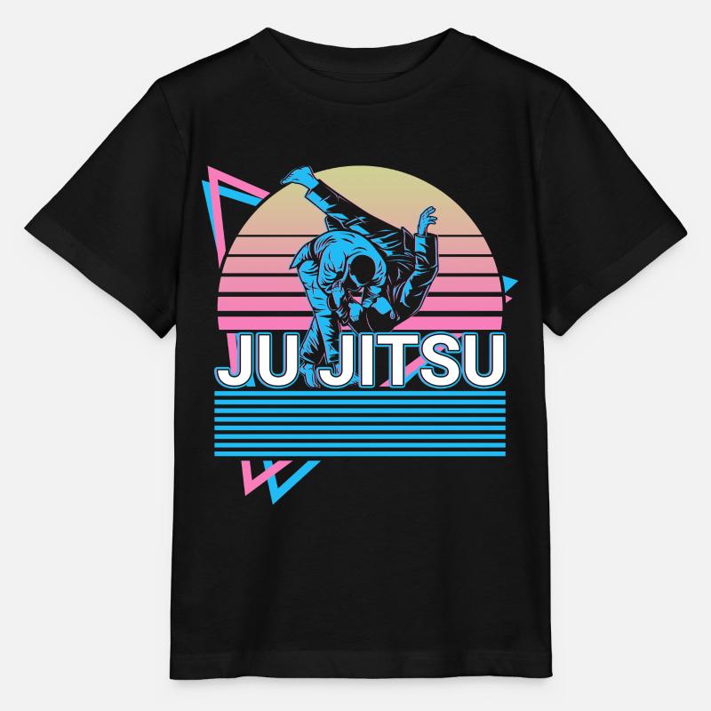 Ju Jitsu Cadeau Rétro - T-shirt bio MINI CREATOR Stanley/Stella Enfant - noir