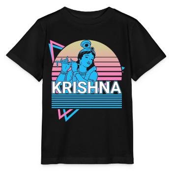 Krishna Hindu God Ancient Hindu Mythology Geschen - Stanley/Stella MINI CREATOR Kids’ T-Shirt - black - Front - Mikhail (115cm)