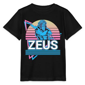 Zeus Grec Dieu du Ciel Cadeau - T-shirt bio MINI CREATOR Stanley/Stella Enfant - noir - Devant - Mikhail (115cm)