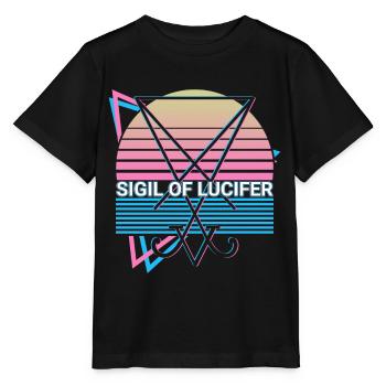 Seal of Lucifer Occult Magic Satanic Symbo - Stanley/Stella MINI CREATOR Kids’ T-Shirt - black - Front - Mikhail (115cm)