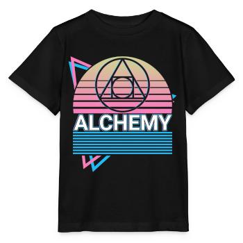 Alchemy Symbol Philosopher's Stone Retro - Stanley/Stella MINI CREATOR Kids’ T-Shirt - black - Front - Mikhail (115cm)