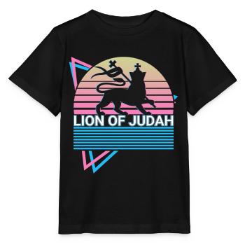Löwe von Juda Jude Jude Hebräisch Israelit Israel - Stanley/Stella Kinder T-Shirt MINI CREATOR  - Schwarz - Vorne - Mikhail (115cm)
