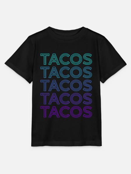 Tacos Retro - Stanley/Stella Kinder T-Shirt MINI CREATOR  - Schwarz