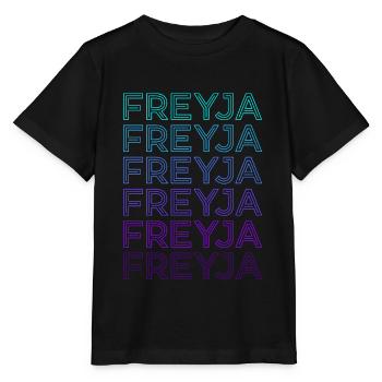 Freyja Göttin Wicca Heidnisch Retro - Stanley/Stella Kinder T-Shirt MINI CREATOR  - Schwarz - Vorne - Mikhail (115cm)