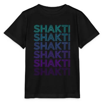 Shakti Déesse hindoue Mythologie Hindouisme Rétro - T-shirt bio MINI CREATOR Stanley/Stella Enfant - noir - Devant - Mikhail (115cm)