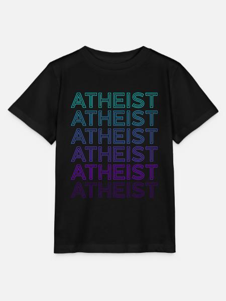 Atheist Retro - Stanley/Stella Kinder T-Shirt MINI CREATOR  - Schwarz