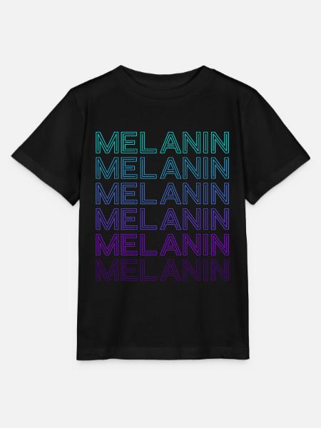 Melanin Retro - Stanley/Stella Kinder T-Shirt MINI CREATOR  - Schwarz