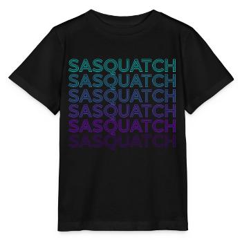Sasquatch Bigfoot Retro - Stanley/Stella MINI CREATOR Kids’ T-Shirt - black - Front - Mikhail (115cm)
