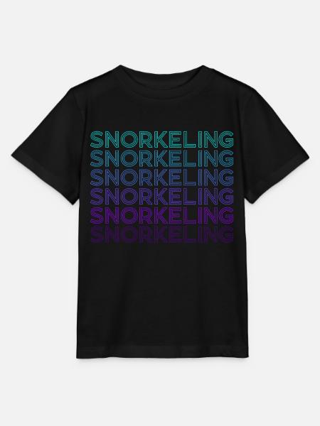 Schnorcheln Schnorchel Schnorchler Retro - Stanley/Stella Kinder T-Shirt MINI CREATOR - Schwarz