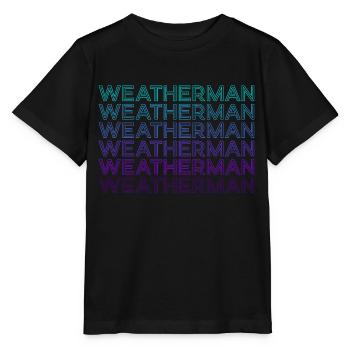 Wetterfrosch Meteorologie Meteorologe Retro - Stanley/Stella Kinder T-Shirt MINI CREATOR  - Schwarz - Vorne - Mikhail (115cm)