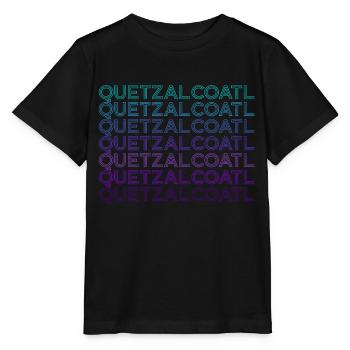 Quetzalcoatl Ancient Deity Aztecs Maya Retro - Stanley/Stella MINI CREATOR Kids’ T-Shirt - black - Front - Mikhail (115cm)