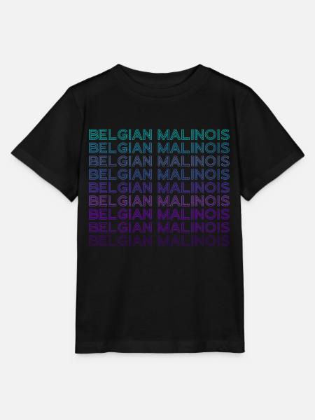 Belgischer Malinois Retro - Stanley/Stella Kinder T-Shirt MINI CREATOR  - Schwarz