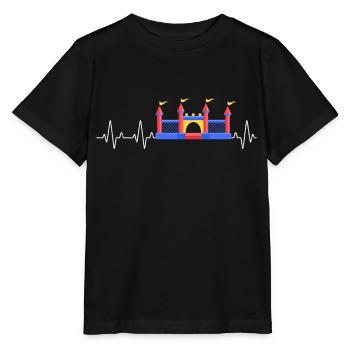 Bouncy Castle Heartbeat Bouncy castle - Stanley/Stella MINI CREATOR Kids’ T-Shirt - black - Front - Mikhail (115cm)