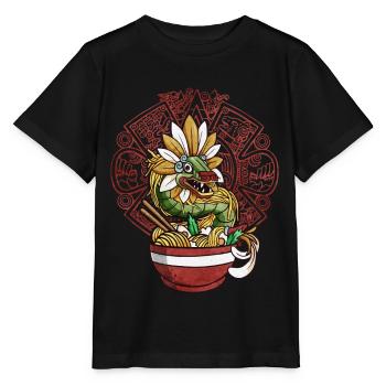Quetzalcoatl Aztec Snake Ramen Nouilles - T-shirt bio MINI CREATOR Stanley/Stella Enfant - noir - Devant - Mikhail (115cm)