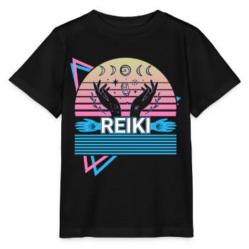 Don de guérison spirituelle de guérisseur Reiki - T-shirt bio MINI CREATOR Stanley/Stella Enfant - noir - Devant - Mikhail (115cm)