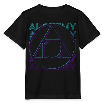 Alchemy Symbol Alchemist Philosophers Stone Retro - Stanley/Stella MINI CREATOR Kids’ T-Shirt - black - Front - Mikhail (115cm)