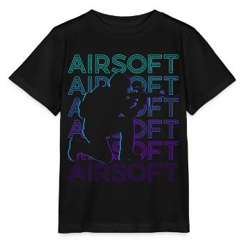 Airsoft Retro Geschenk - Stanley/Stella Kinder T-Shirt MINI CREATOR  - Schwarz - Vorne - Mikhail (115cm)