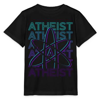 Athée Athéisme Anti-Religion Science Atomw - T-shirt bio MINI CREATOR Stanley/Stella Enfant - noir - Devant - Mikhail (115cm)