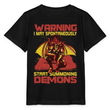 Lustiges Kult-Okkult-Geschenk - Stanley/Stella Kinder T-Shirt MINI CREATOR  - Schwarz - Vorne - Mikhail (115cm)