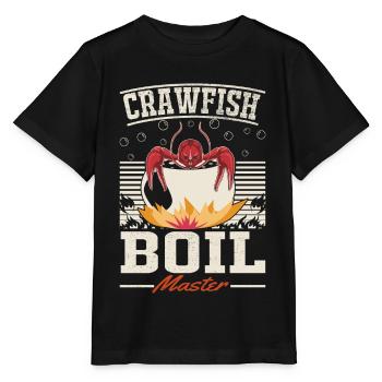 Crabs cook master crayfish eaters - Stanley/Stella MINI CREATOR Kids’ T-Shirt - black - Front - Mikhail (115cm)