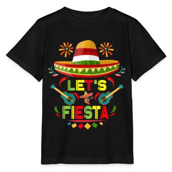 Fiesta Sombrero Joyeux Cinco De Mayo - T-shirt bio MINI CREATOR Stanley/Stella Enfant - noir - Devant - Mikhail (115cm)