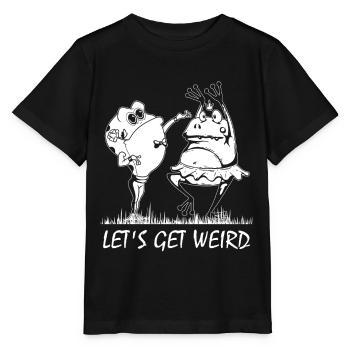 Strange Frogs Funny Amphibian - Stanley/Stella MINI CREATOR Kids’ T-Shirt - black - Front - Mikhail (115cm)
