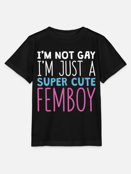 Divertido regalo de Femboy - Camiseta para niños MINI CREATOR de Stanley/Stella - negro