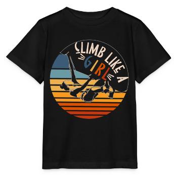 Grimpeuse Grimpeuse WoBouldering - T-shirt bio MINI CREATOR Stanley/Stella Enfant - noir - Devant - Mikhail (115cm)
