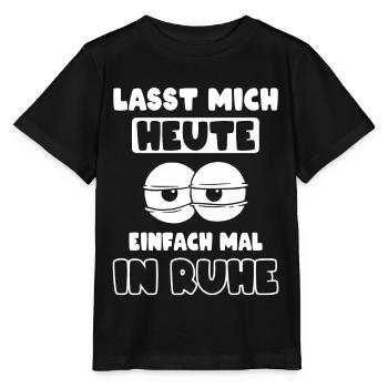 Ruhe genervt Müde Morgenmuffel - Stanley/Stella Kinder T-Shirt MINI CREATOR  - Schwarz - Vorne - Mikhail (115cm)