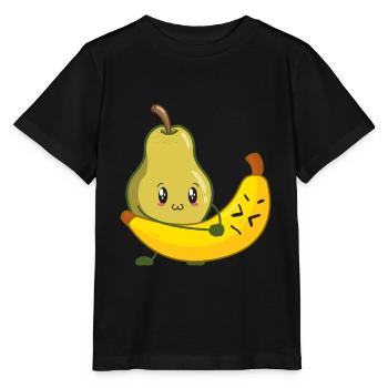 Jeu de mots de premiers soins ambulancier paramédical aux fruits - T-shirt bio MINI CREATOR Stanley/Stella Enfant - noir - Devant - Mikhail (115cm)