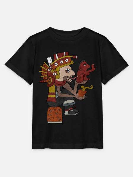 Mictlantecuhtli Gott des Todes Azteken Gott Maya I - Stanley/Stella Kinder T-Shirt MINI CREATOR - Schwarz